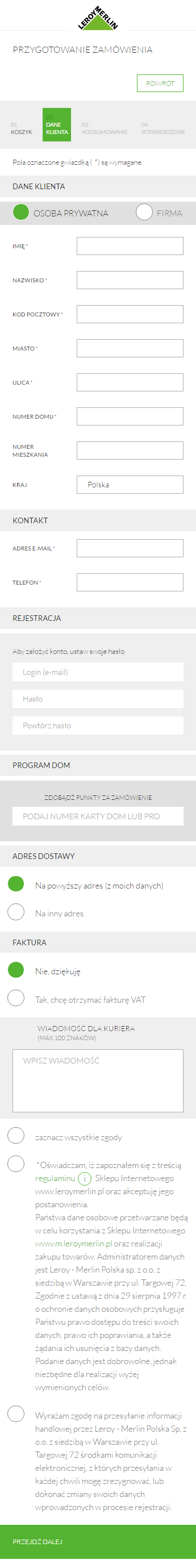 Nowy klient