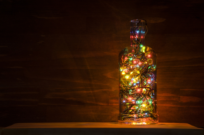 Lampion DIY z butelki