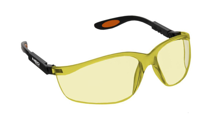 Okulary ochronne z poliwęglanu 97-501 żółte NEO TOOLS